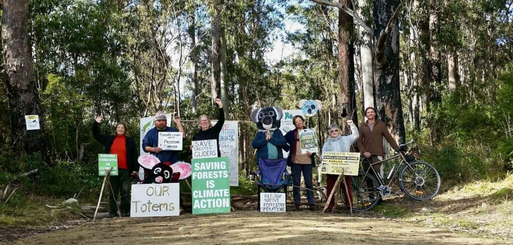 peaceful protest group after 421 days at Clouds Creek