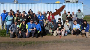 smiling people at end of tree planting day Victoria 2026